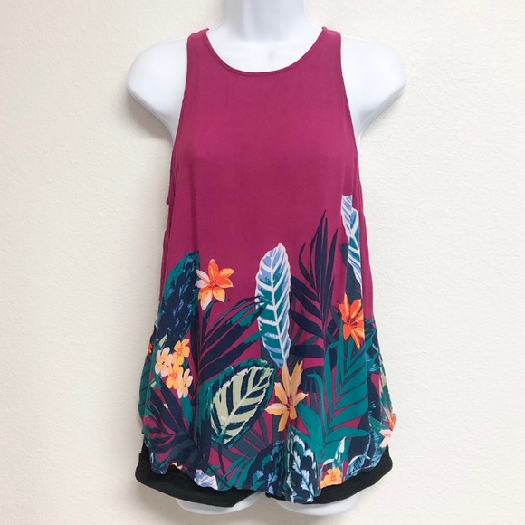 Old Navy Tropical Print Top - Picture 1 of 6